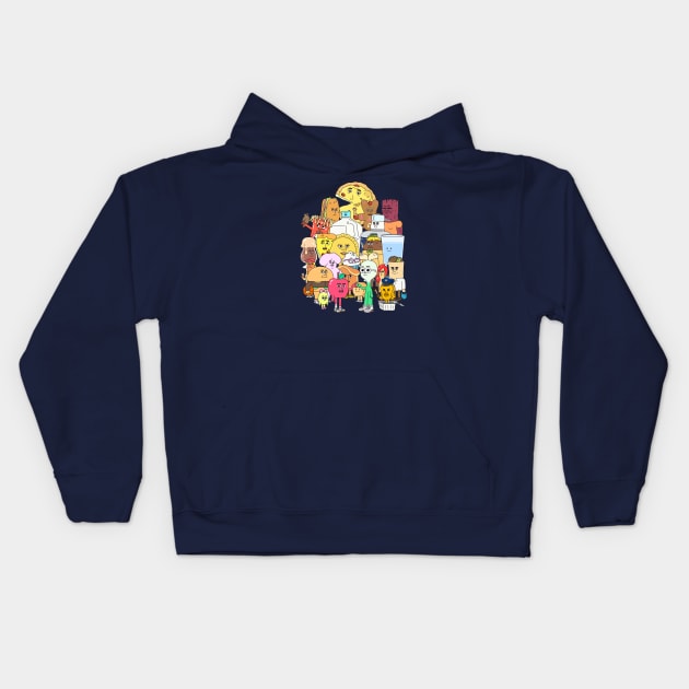 The Apple and Onion Gang Kids Hoodie by Owllee Designs